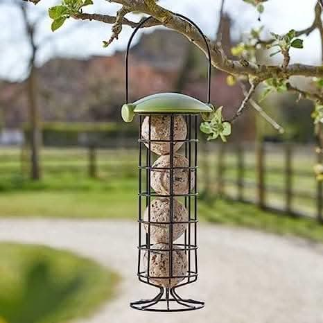 20cm Twist Top Outdoor Hanging Bird Feeder - Suet Ball Feeder