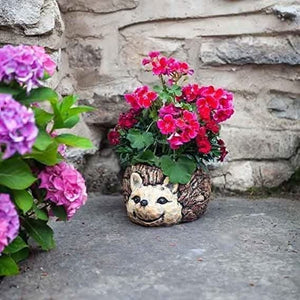 Decorative Hedgehog Flower Pot Planter