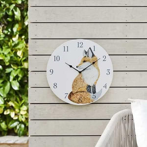 Fox Indoor Outdoor Wall Clock