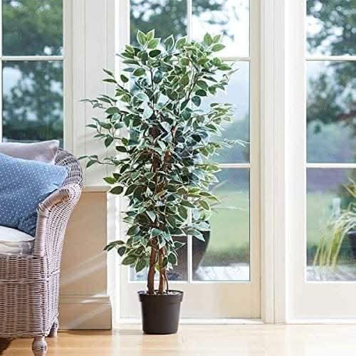 Large Artificial Weeping Fig Tree Potted Faux Fake Plant Home Indoor Decoration