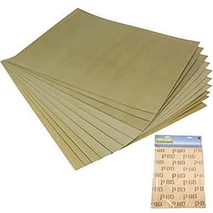 10 Pack Sandpaper Assorted Grit - Fine Medium Coarse