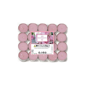 20 Pack Rose Scented Tea Lights - 7 Hour Burn