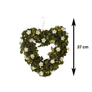 Ornamental Artificial Foliage String Flower Heart