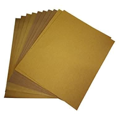 10 Pack Sandpaper Assorted Grit - Fine Medium Coarse