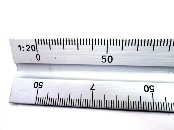 30cm Triangular Aluminium Scale Ruler Alloy Steel Precision DIY Tool Equipment