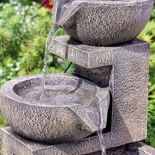 Solar-Powered Genoa Cascade Water Fountain