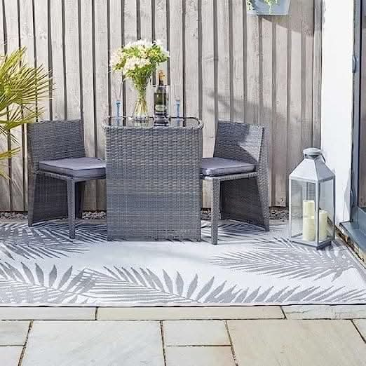 Large Alfresco Mat Indoor Outdoor 150 x 210cm - Tropicana Slate