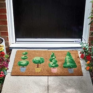 Decorative Decor Non Slip Doormat - Patio Pots