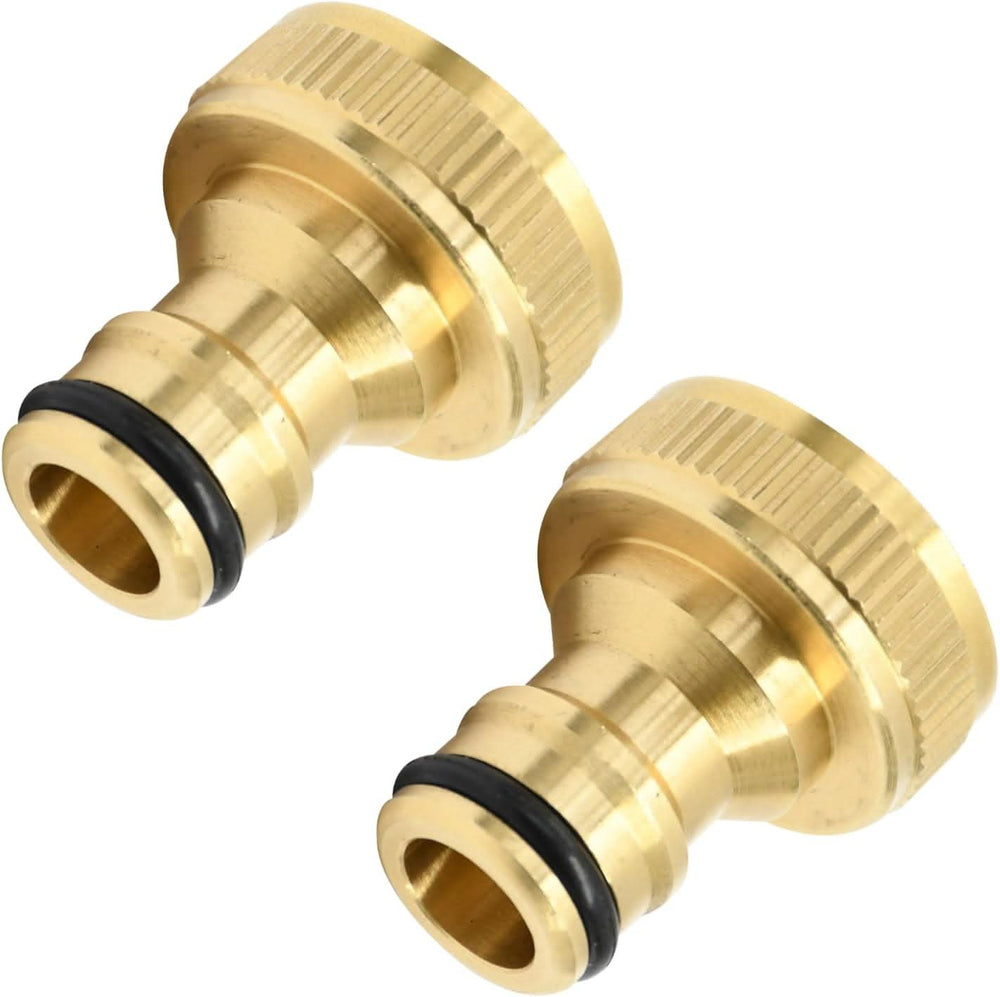 3/4 Inch Female Outside Tap Hose Pipe Connector - 2 Pack