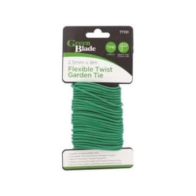 2.5mm x 8m Flexible Twist Tie Garden Support Wire Fixing Plant Training