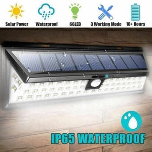 66 Led Bright Solar Power Light Motion Sensor Garden Outdoor