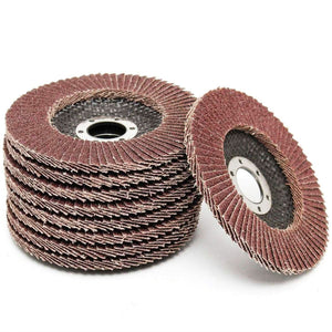 6x  80 GRIT FLAP DISC 115mm