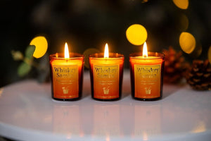 3PC 'Whiskey Samba' Cocktail Candle Jars