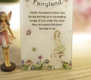 Free Standing Fairyland Plaque with Message