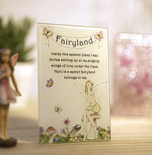 Free Standing Fairyland Plaque with Message