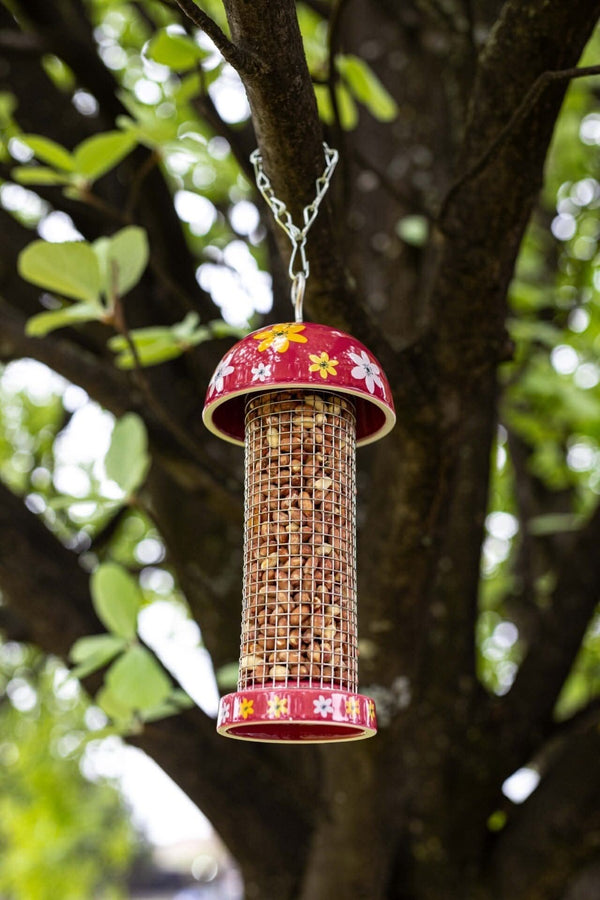 Garden Bird Feeder Peanut Feeding Station Twist Top