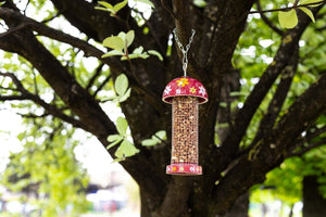 Garden Bird Feeder Peanut Feeding Station Twist Top