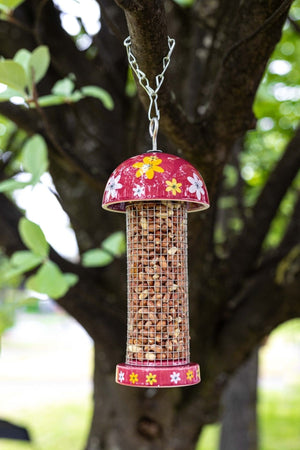 Garden Bird Feeder Peanut Feeding Station Twist Top