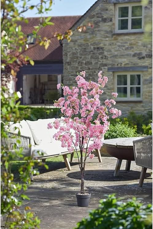 Outdoor Botanic Artificial Pink Cherry Tree