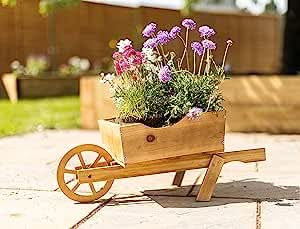 Woodland Wheelbarrow Planter Garden Ornament