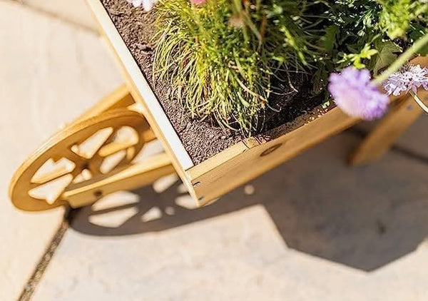 Woodland Wheelbarrow Planter Garden Ornament