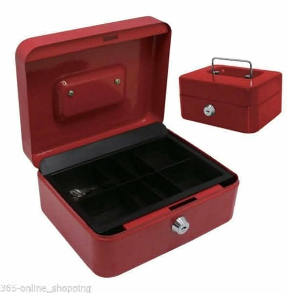 8inch-Secure-Metal-Petty-Cash-Box-Red