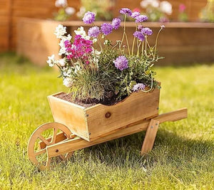 Woodland Wheelbarrow Planter Garden Ornament