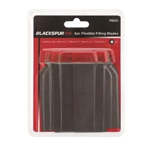 4pc Flexible Filing Blades with Plastic Grip