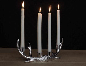 Stag Candle Holder + 4x Taper Candles