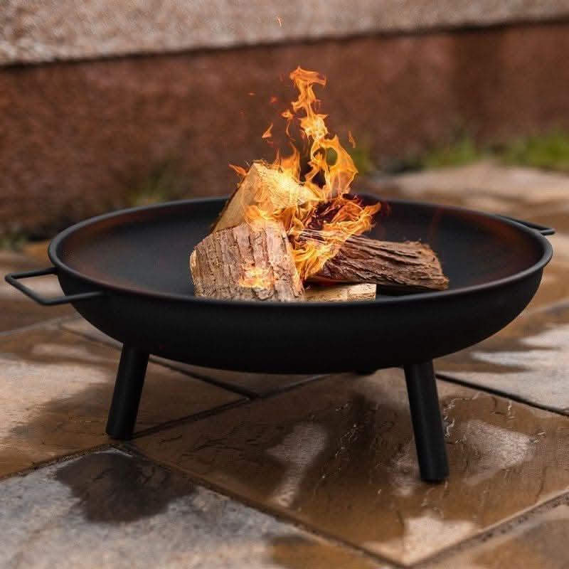 Traditional Round Iron Garden Fire Pit