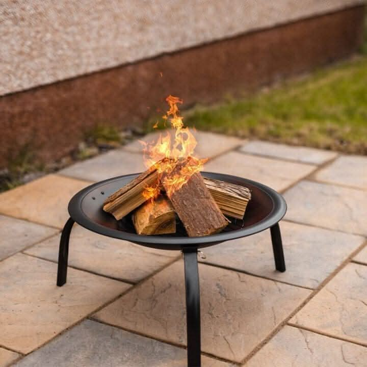 round-fire-pit-black-21″-outdoor-heating-solution