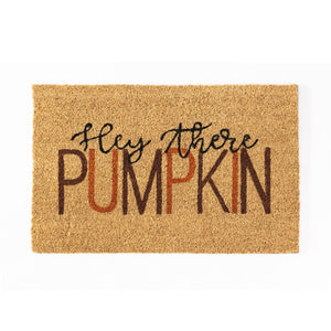 'Hey There Pumpkin' Halloween Coir Door mat