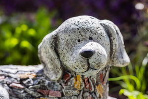 Stone Effect Dog Statue