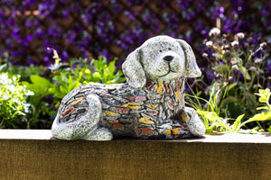 Stone Effect Dog Statue