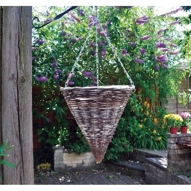 Dark-Rattan-Cone-Hanging-Basket-12-inch-3