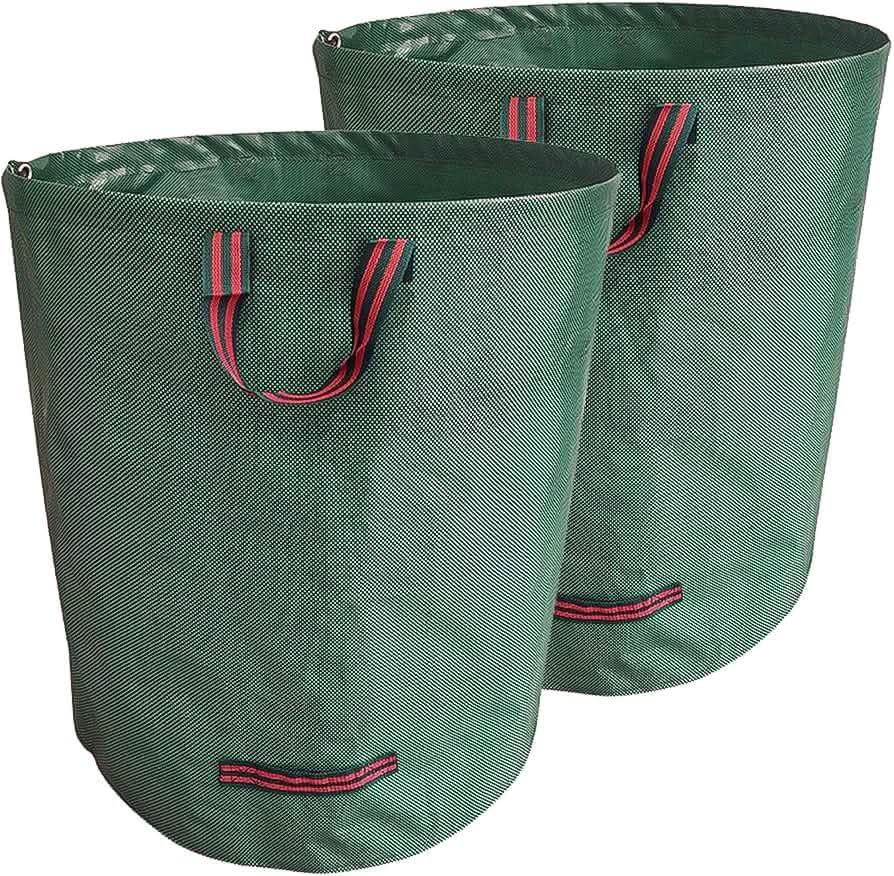 2x heavy duty reusable garden waste bag