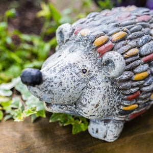 Stone Effect Hedgehog Statue