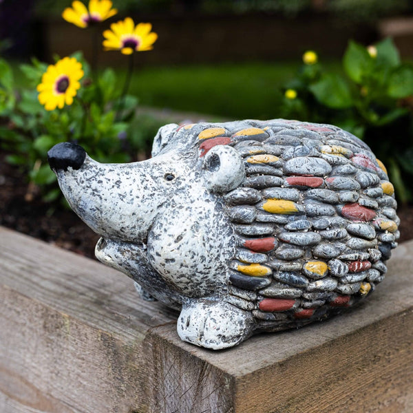 Stone Effect Hedgehog Statue