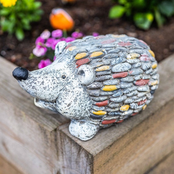 Stone Effect Hedgehog Statue