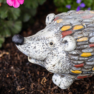 Stone Effect Hedgehog Statue