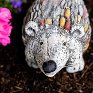 Stone Effect Hedgehog Statue