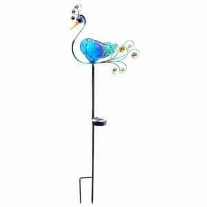 Large-Solar-Powered-LED-Garden-Novelty-Stake-Light-Peacock-1