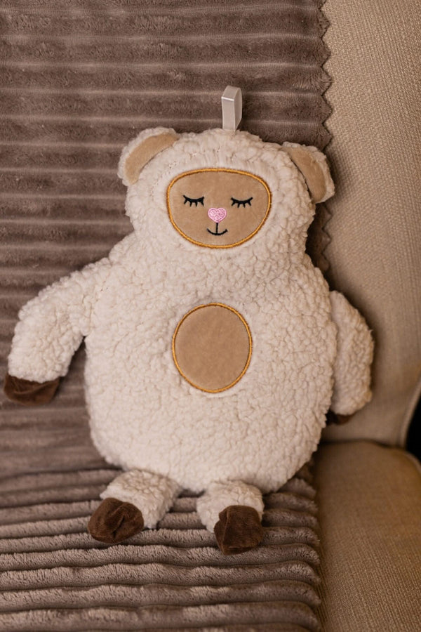 1L Sheep Hot Water Bottle Heater with Soft Plush Cover