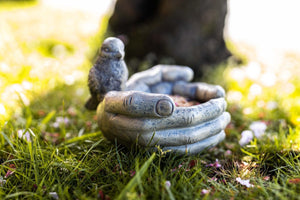 Decorative Stone Birdbath Bird In Hand Bird Feeder