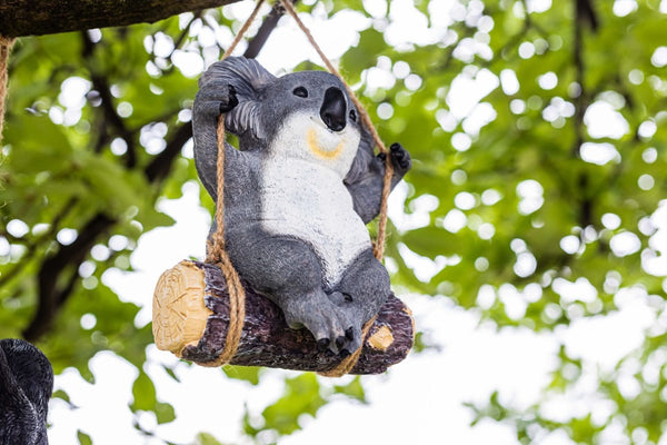 Swinging Koala Bear Resin Garden Ornament