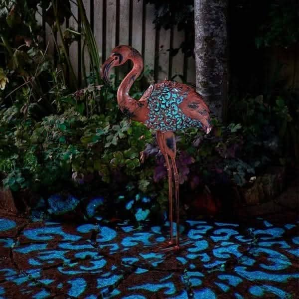 Solar-Silhouette-Decorative-Metal-Garden-Light-Flamingo-2