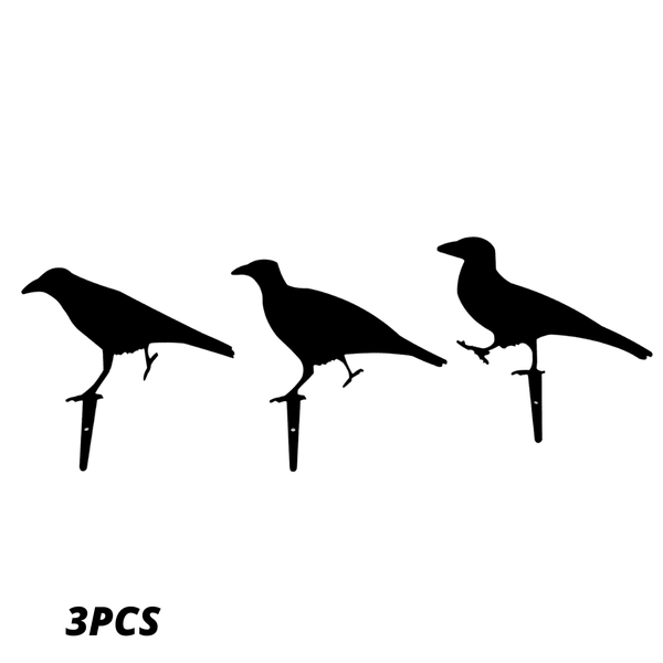 3x Metal Crow Target Set