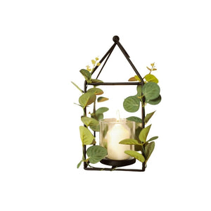 Votive Tealight Candle Holder Lantern - Eucalyptus