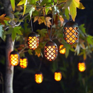 Flame Effect Solar Lights x10