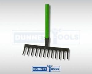 12 Teeth Garden Rake Soil Leaves Leaf Raker Carbon Steel With PVC Grip